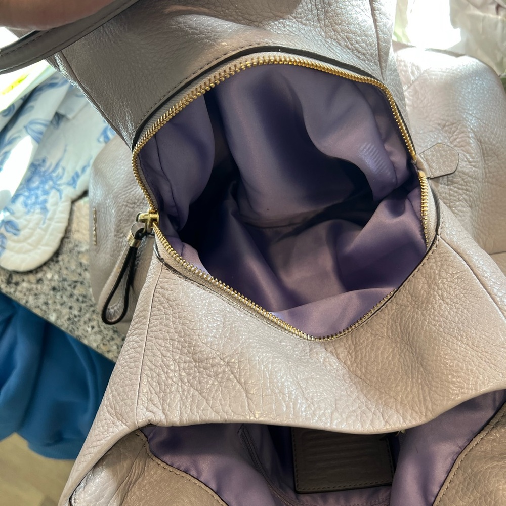 Coach Madison Phoebe leather shoulder bag in lavender color - Picture 12 of 12
